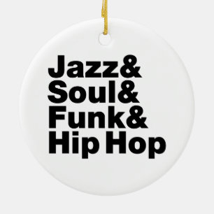 Jazz & Soul & Funk & Hip hop Julgransprydnad Keramik