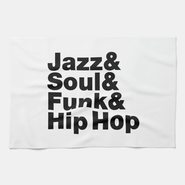 Jazz & Soul & Funk & Hip hop Kökshandduk (Horisontell)