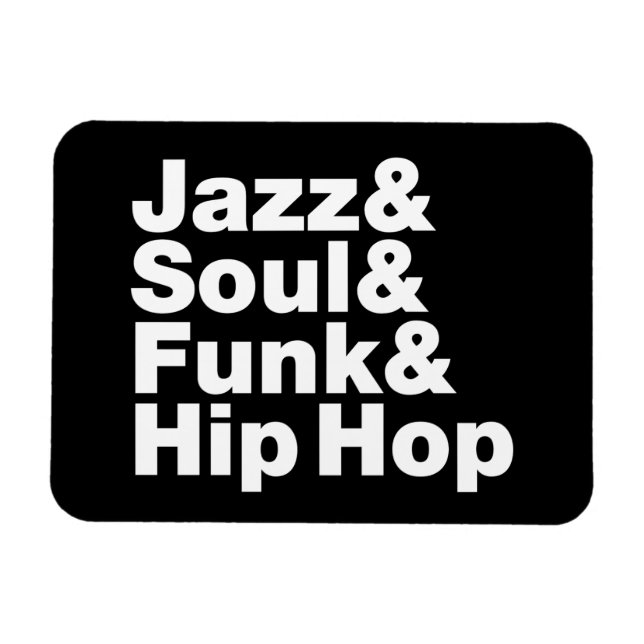 Jazz & Soul & Funk & Hip hop Magnet (Horisontell)
