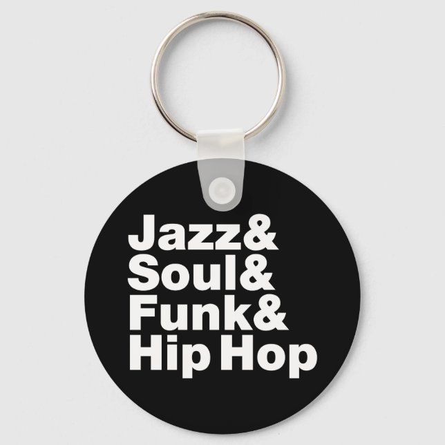 Jazz & Soul & Funk & Hip hop Nyckelring (Framsida)