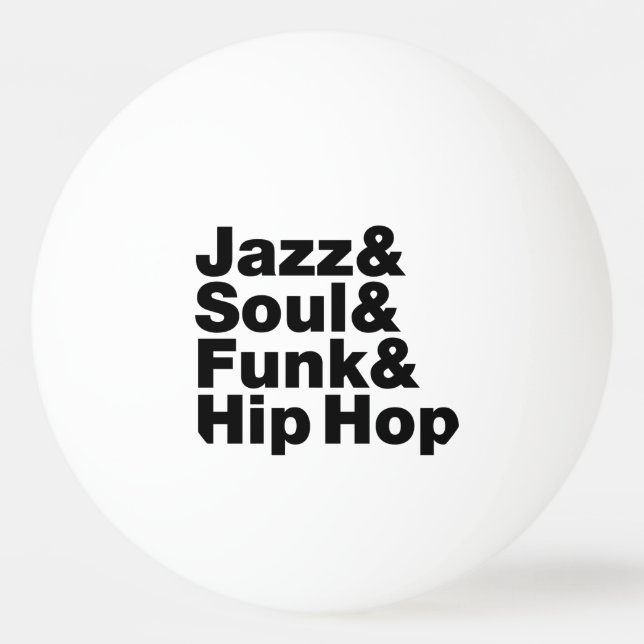 Jazz & Soul & Funk & Hip hop Pingisboll (Framsidan)
