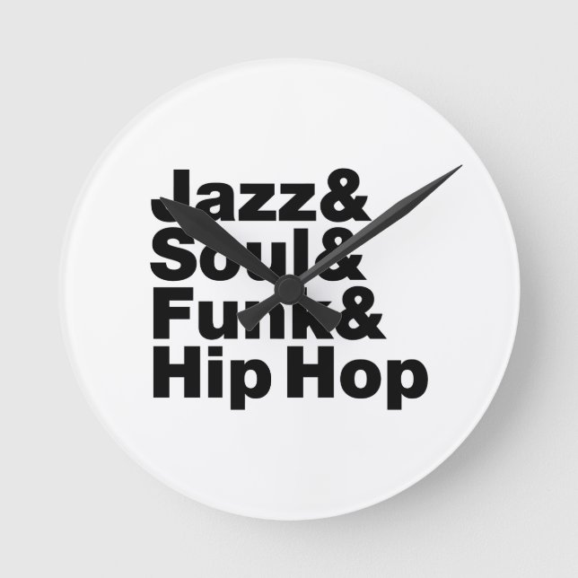 Jazz & Soul & Funk & Hip hop Rund Klocka (Framsida)