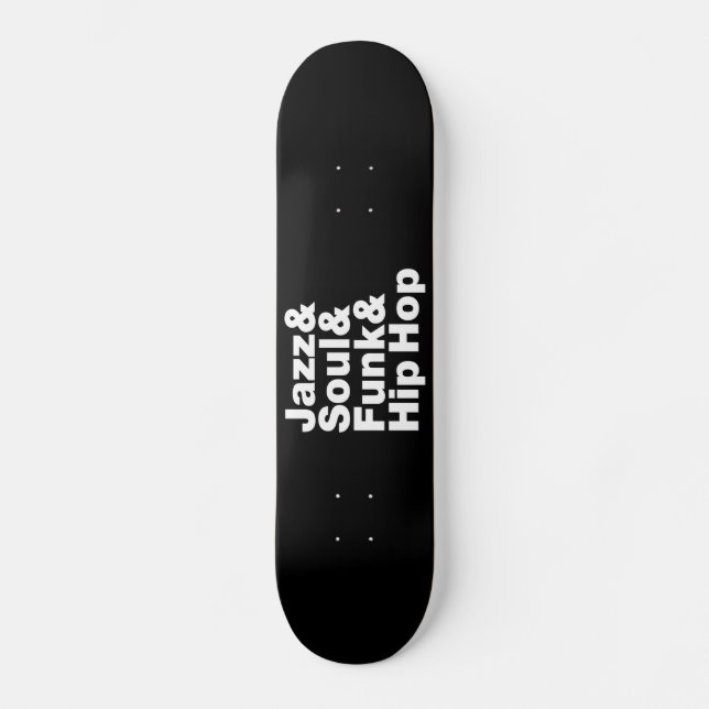 Jazz & Soul & Funk & Hip hop Skateboard Bräda 21,5 Cm (Framsida)
