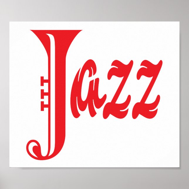 Jazz-tecken Poster (Framsidan)