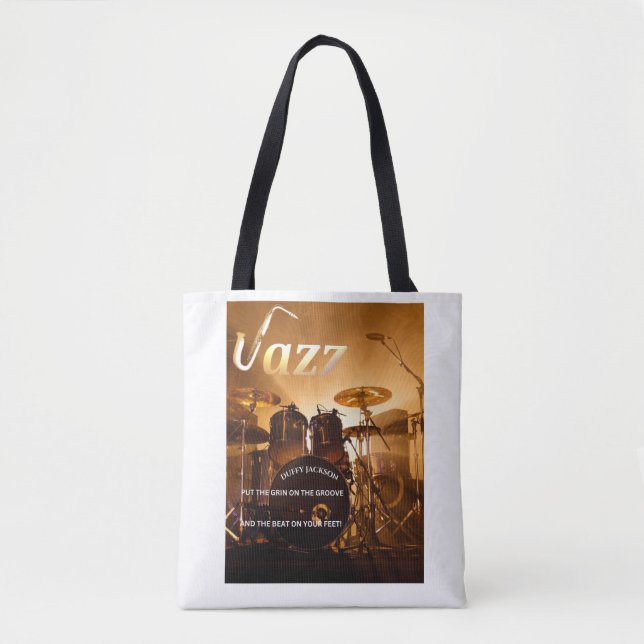 Jazz Tote Bag Tygkasse (Framsida)
