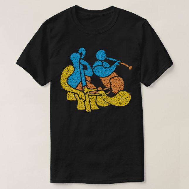 Jazz Trio Modern Stil T Shirt (Design framsida)