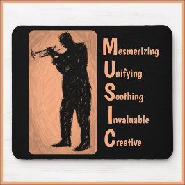 Jazz Trumpet Player MUSIC Mousepad Musmatta