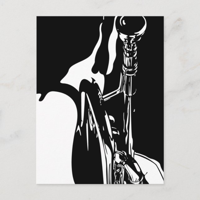 Jazz Trumpet Player-vykort Vykort (Framsida)