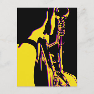 Jazz Trumpet Player-vykort Vykort