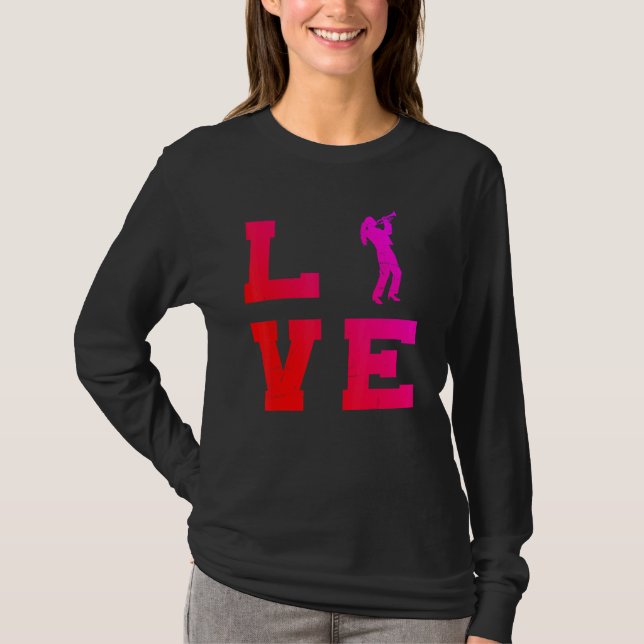 Jazz Trumpet Trumpet Player T Shirt (Framsida)
