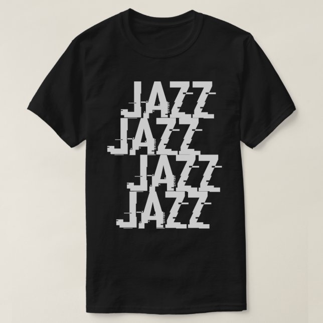 Jazz-typografi T Shirt (Design framsida)