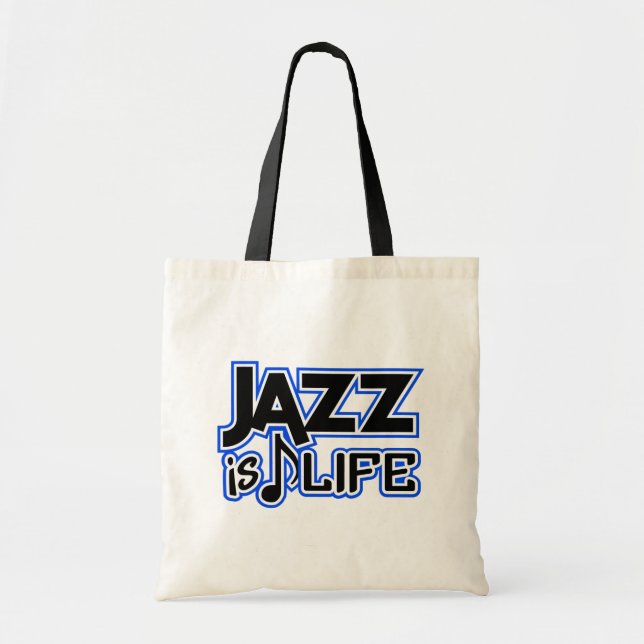 Jazz-väska - välj stil & färg tygkasse (Framsidan)
