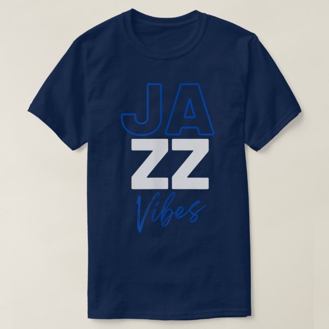 Jazz Vibes - Legendary Jazz Band I Kärlek Jazz Mus T Shirt (Design framsida)