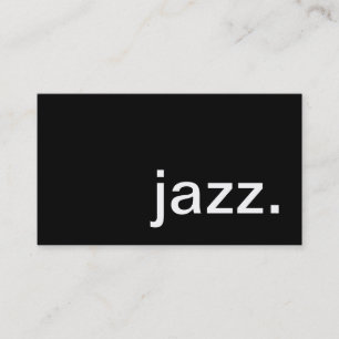 jazz. visitkort