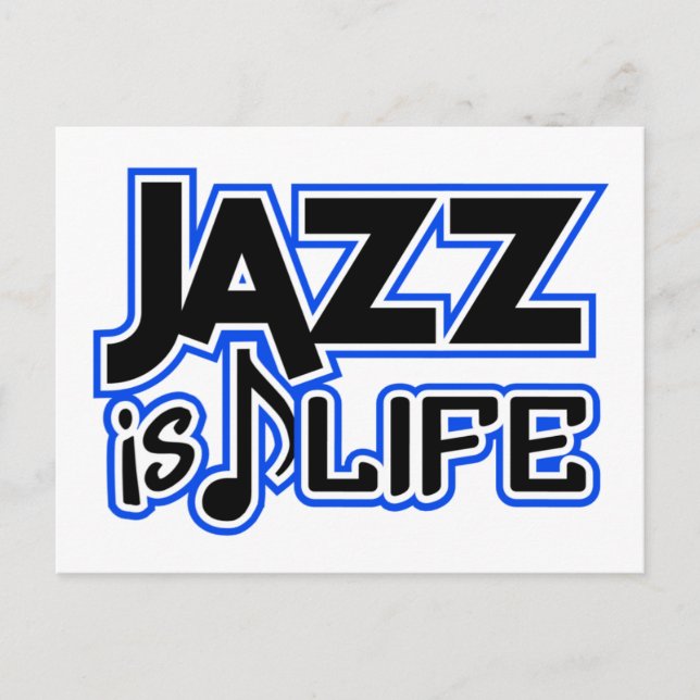Jazz-vykort Vykort (Framsida)