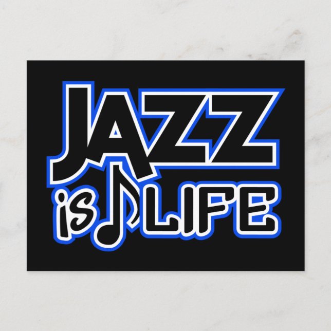 Jazz-vykort Vykort (Framsida)