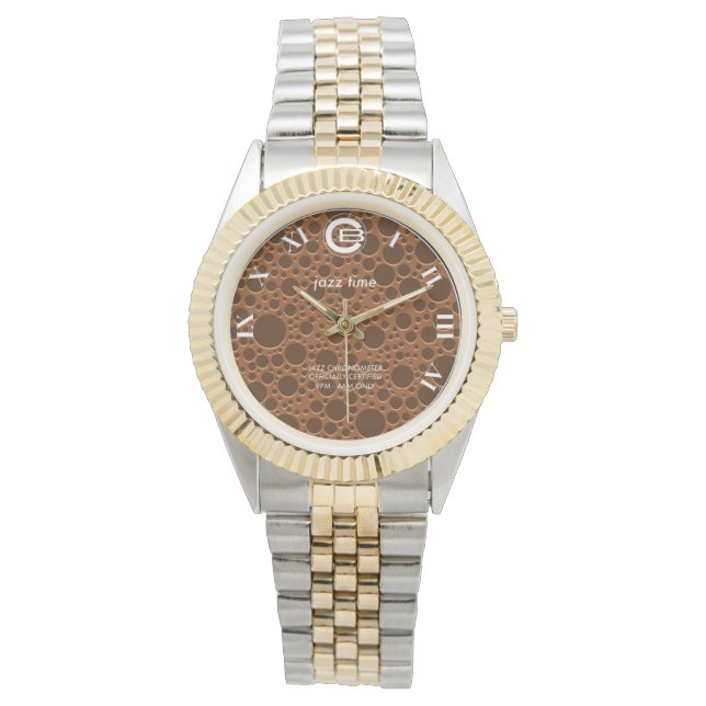 Jazz Watch-Chocolate Dial Armbandsur (Framsida)