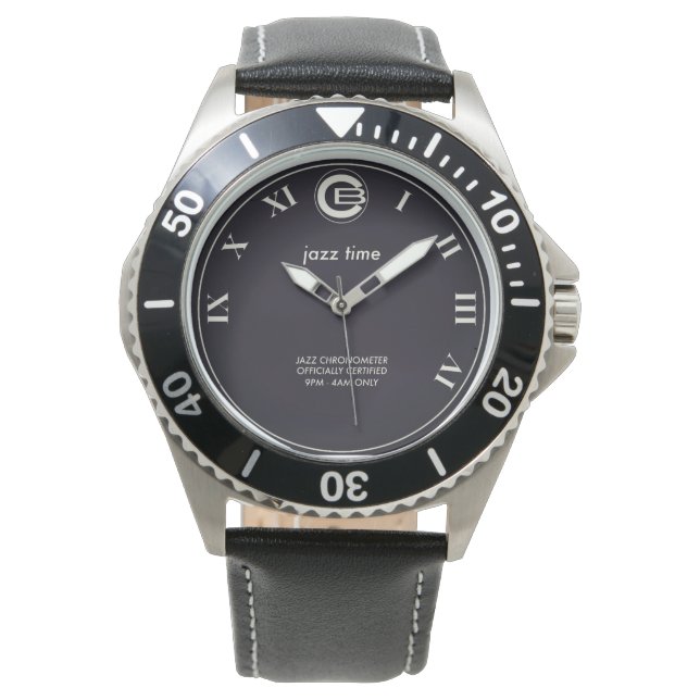 Jazz Watch- Dive stil black Armbandsur (Framsida)