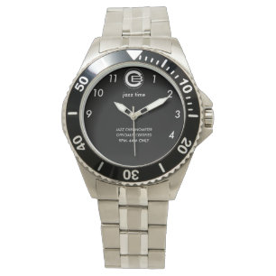 Jazz Watch-manar-svartvitt Armbandsur