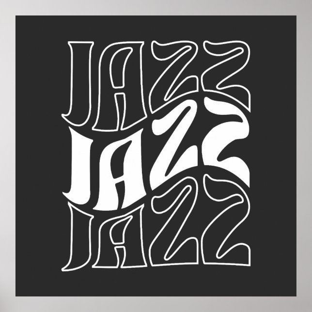 Jazz Wordmark Bold Outline  Poster (Framsidan)