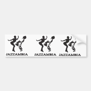JAZZAMBIA-bildekalvit Bildekal