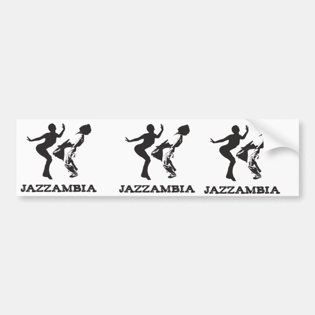 JAZZAMBIA-bildekalvit Bildekal (Framsidan)