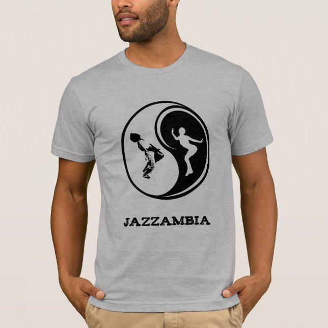 Jazzambia Yin Yang Manar T-Shirt (Framsida)