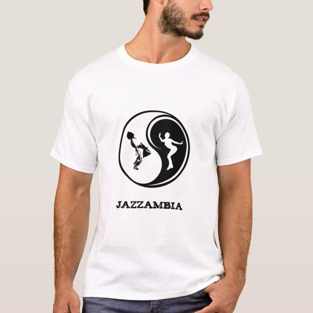 Jazzambia Yin Yang T Shirt (Framsida)