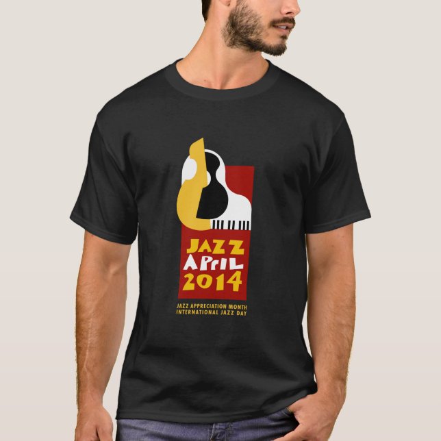 JazzApril svart Tshirt Tröja (Framsida)