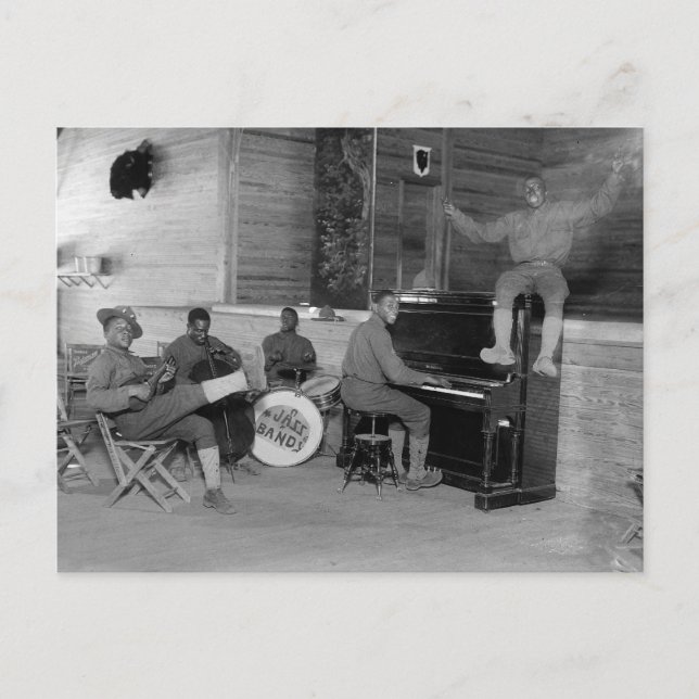 Jazzband, 1918 vykort (Framsida)