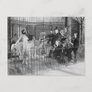 Jazzband underhåller isbjörnar, 1925 vykort