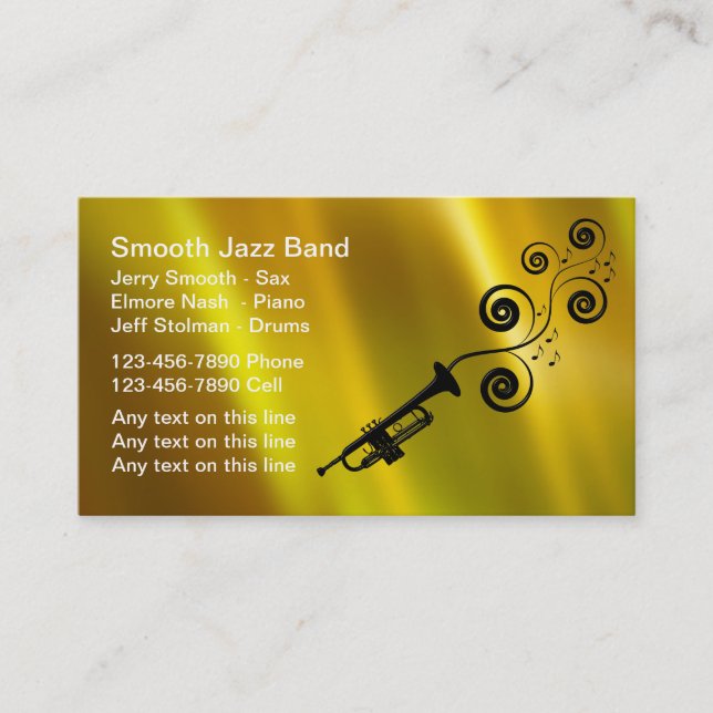 Jazzband Visitkort (Framsida)