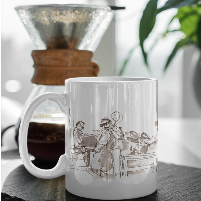 Jazzbandkonst Kaffemugg (Skapare uppladdad)