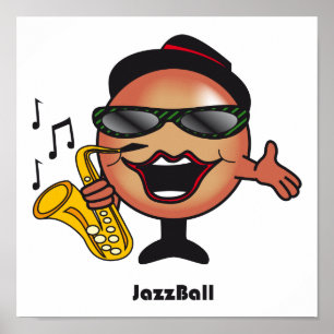 Jazzbollaffisch Poster