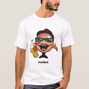 Jazzbollmanar t-skjorta tee shirt