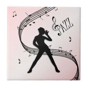 Jazzdans Rosa Keramisk Kakel