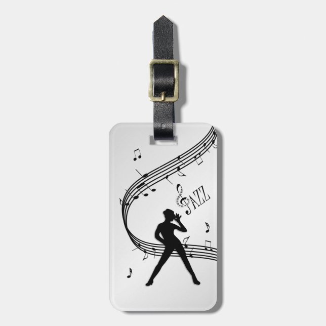 Jazzdans Silver Bagagebricka (Vertikal Framsida)