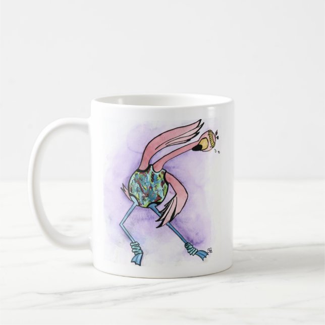 Jazzercise Flamingo Kaffemugg (Vänster)