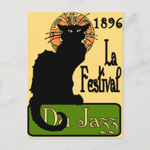 JazzFest Chatta Noir 1896 Vykort