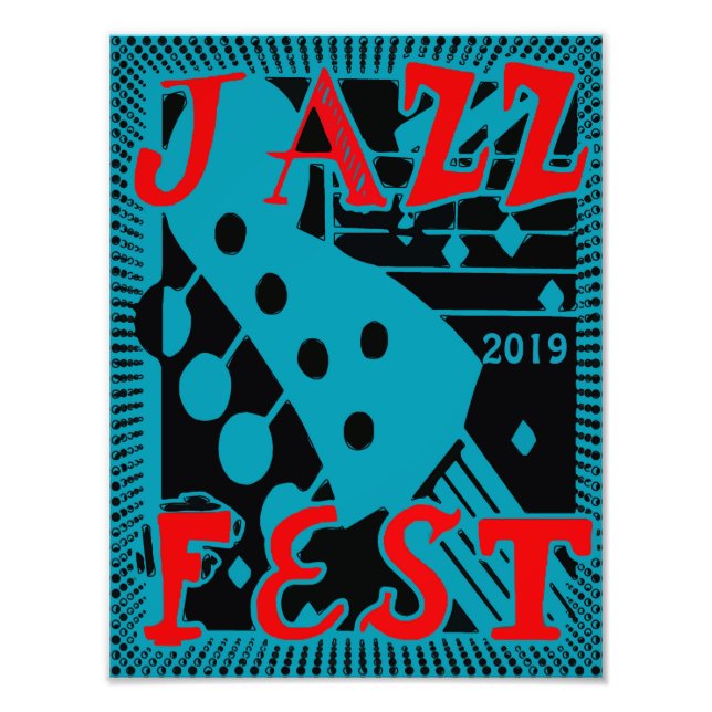 JazzFest Guitar 2019, redigera text Fototryck (Framsidan)