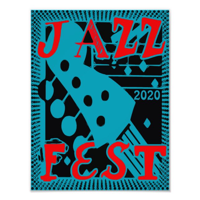 JazzFest Guitar 2020, redigera text Fototryck (Framsidan)