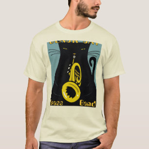 Jazzfestival, svarta katter tee