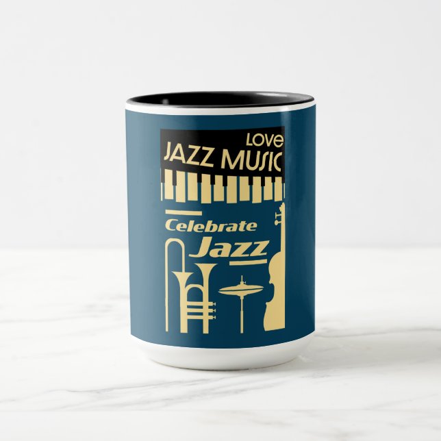 Jazzfestivaler och konserter mugg (Center)