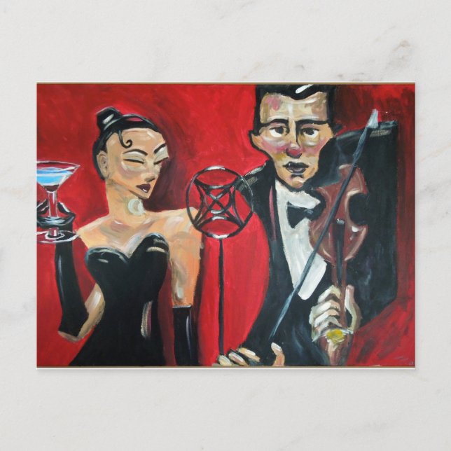 Jazzfiol Vykort (Framsida)