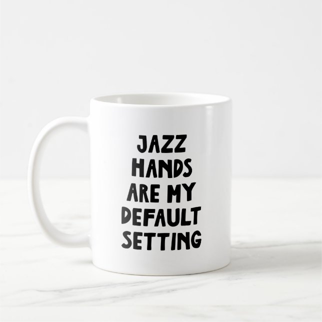 Jazzhänder Roligt Teaterpresent Musikalisk humor S Kaffemugg (Vänster)
