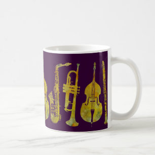 Jazzhelhet i guld kaffemugg