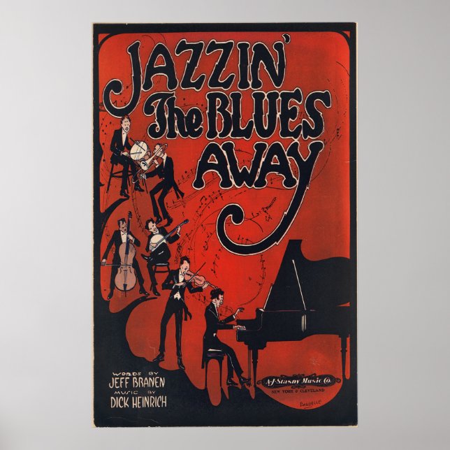Jazzin the Blues Away Poster (Framsidan)