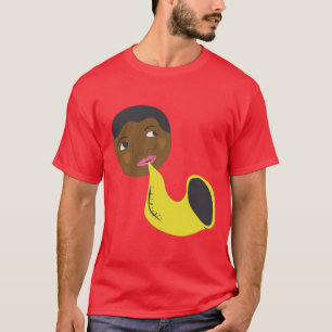 Jazzman med saxen t-shirt