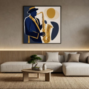 Jazzmelodi Canvastryck