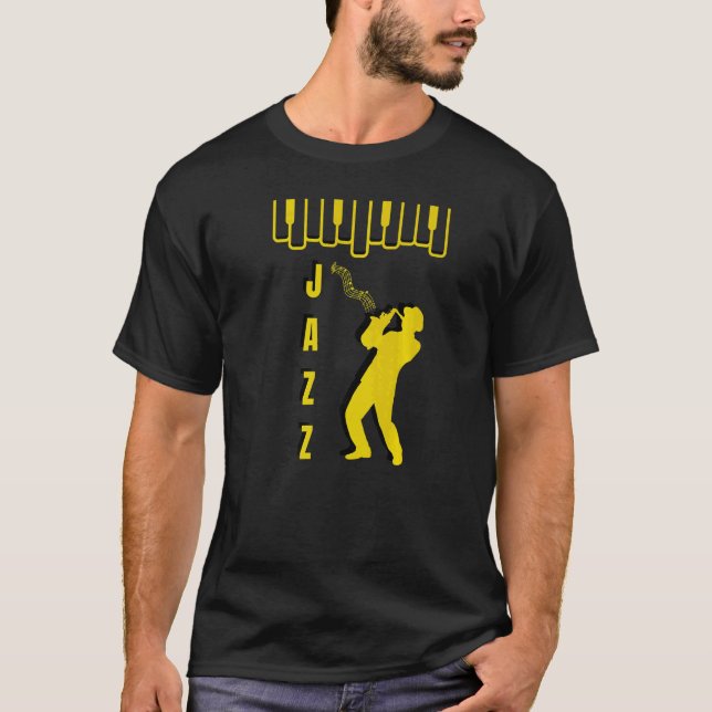 Jazzmusik T Shirt (Framsida)